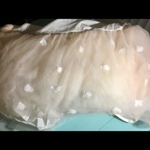 5 for $25 Pink Tulle with Flowers Crib Bed Skirt